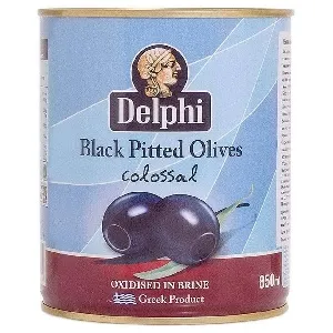 Маслины DELPHI без косточек в рассоле COLOSSAL 121-140 /жесть/ 820г*12