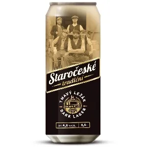 Пиво STAROCESKE темное TRADICNI TMAVY LEZAK алк. 4.8% /жесть/ 0,5л*24