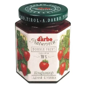 Конфитюр DARBO Садовая клубника 70% /стекло/ 200г*6 Конфитюр DARBO Садовая клубника 70% /стекло/ 200г*6