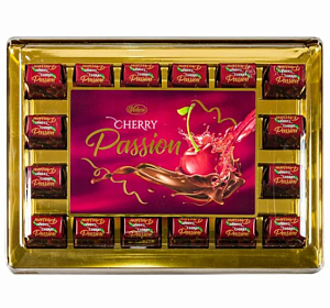 Конфеты VOBRO шоколадные Cherry Passion /пластик/ 295г*6
